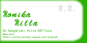 monika milla business card